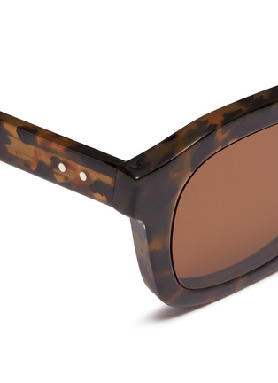 Detail View - Click To Enlarge - THOM BROWNE  - 'Tokyo' tortoiseshell acetate square sunglasses