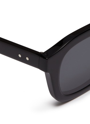 Detail View - Click To Enlarge - THOM BROWNE  - Acetate square sunglasses