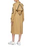 Back View - Click To Enlarge - 10753 - Belted lace-up trench coat