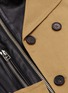  - 10753 - Belted gabardine panel leather biker jacket