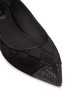 Detail View - Click To Enlarge - RENÉ CAOVILLA - Strass toe cap diamond quilted velvet skimmer flats