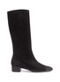 Main View - Click To Enlarge - RENÉ CAOVILLA - Strass heel suede mid calf boots