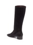 Figure View - Click To Enlarge - RENÉ CAOVILLA - Strass heel suede mid calf boots