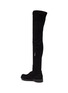 Detail View - Click To Enlarge - RENÉ CAOVILLA - Strass trim suede thigh high boots