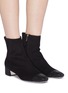 Figure View - Click To Enlarge - RENÉ CAOVILLA - Strass toe suede ankle boots