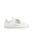 Main View - Click To Enlarge - RENÉ CAOVILLA - Strass strap leather flatform sneakers