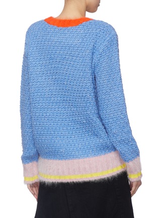 Back View - Click To Enlarge - ZI II CI IEN - Colourblock chunky knit sweater
