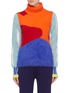 Main View - Click To Enlarge - ZI II CI IEN - Graphic intarsia mix knit turtleneck sweater