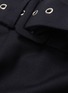 Detail View - Click To Enlarge - MATÉRIEL - Belted asymmetric drape wool skirt