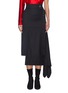 Main View - Click To Enlarge - MATÉRIEL - Belted asymmetric drape wool skirt