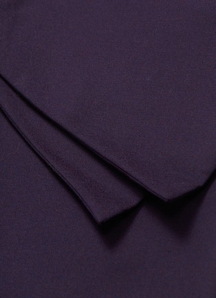 Detail View - Click To Enlarge - MATÉRIEL - Asymmetric drape panel wool skirt