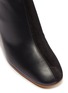 Detail View - Click To Enlarge - PROENZA SCHOULER - Curved mirror heel leather and suede ankle boots