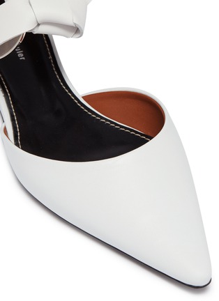 Detail View - Click To Enlarge - PROENZA SCHOULER - Metal ring tie leather d'Orsay flats