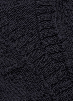  - MAISON FLANEUR - Belted wool rib knit shawl cardigan