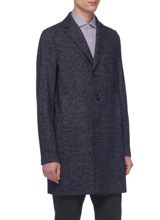 Front View - Click To Enlarge - HARRIS WHARF LONDON - Virgin wool blend cavalry twill boxy coat