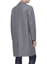 Back View - Click To Enlarge - HARRIS WHARF LONDON - Notched lapel virgin wool melton coat