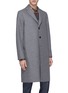 Front View - Click To Enlarge - HARRIS WHARF LONDON - Notched lapel virgin wool melton coat