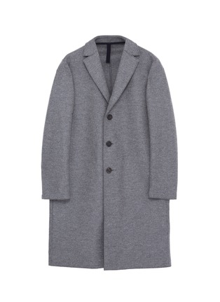 Main View - Click To Enlarge - HARRIS WHARF LONDON - Notched lapel virgin wool melton coat