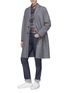 Figure View - Click To Enlarge - HARRIS WHARF LONDON - Notched lapel virgin wool melton coat