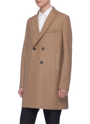 Front View - Click To Enlarge - HARRIS WHARF LONDON - Virgin wool melton double breasted coat