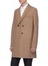 Front View - Click To Enlarge - HARRIS WHARF LONDON - Virgin wool melton double breasted coat