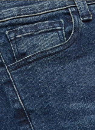  - J BRAND - 'MR DW' metallic staggered cuff skinny jeans