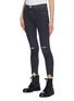 Front View - Click To Enlarge - J BRAND - 'Alana' ripped cropped skinny jeans