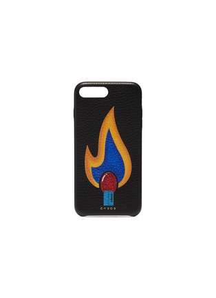Main View - Click To Enlarge - CHAOS - Flame print leather iPhone 7 Plus/8 Plus case