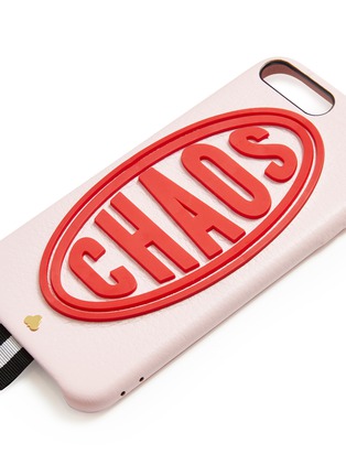 Detail View - Click To Enlarge - CHAOS - Daytona logo embossed leather iPhone 7 Plus/8 Plus case