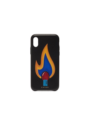 Main View - Click To Enlarge - CHAOS - Flame print leather iPhone X/XS case