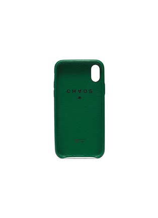 Figure View - Click To Enlarge - CHAOS - Logo print leather iPhone X/XS case