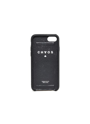 Figure View - Click To Enlarge - CHAOS - Logo jacquard strap leather iPhone 7/8 case – Black