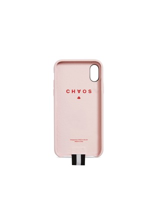 Figure View - Click To Enlarge - CHAOS - Daytona logo embossed leather iPhone X/XS case