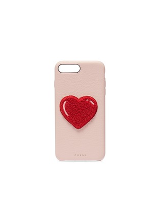 Main View - Click To Enlarge - CHAOS - Heart patch leather iPhone 7 Plus/8 Plus case