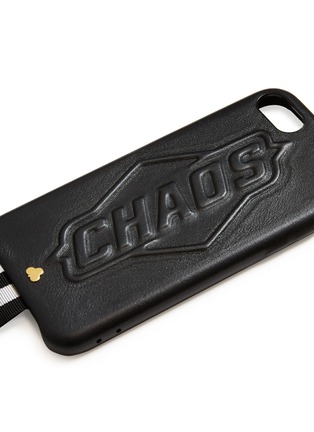 Detail View - Click To Enlarge - CHAOS - Blackout logo embossed leather iPhone 7/8 case