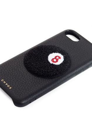 Detail View - Click To Enlarge - CHAOS - 8-ball patch leather iPhone 7/8 case