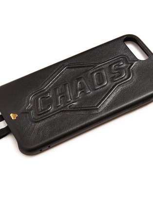 Detail View - Click To Enlarge - CHAOS - Blackout logo embossed leather iPhone 7 Plus/8 Plus case