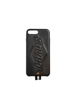Main View - Click To Enlarge - CHAOS - Blackout logo embossed leather iPhone 7 Plus/8 Plus case
