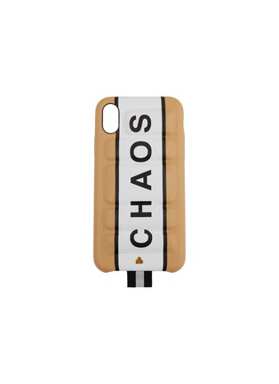 Main View - Click To Enlarge - CHAOS - Logo print padded leather iPhone X/XS case