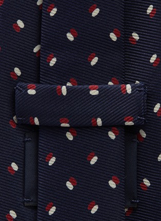 Detail View - Click To Enlarge - DRAKE'S - Oval print silk twill tie