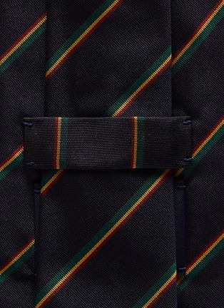 Detail View - Click To Enlarge - DRAKE'S - Stripe silk twill tie
