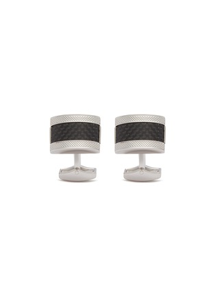 Main View - Click To Enlarge - TATEOSSIAN - Carbon fibre cufflinks