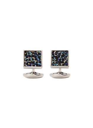 Main View - Click To Enlarge - TATEOSSIAN - Graphic leather cufflinks
