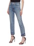 Front View - Click To Enlarge - HELMUT LANG - Let-out cuff cropped straight leg jeans