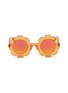 Main View - Click To Enlarge - SONS + DAUGHTERS - 'Pixie' flower frame mirror acetate kids sunglasses