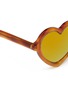 Detail View - Click To Enlarge - SONS + DAUGHTERS - 'Lola' heart frame mirror acetate kids sunglasses