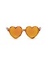 Main View - Click To Enlarge - SONS + DAUGHTERS - 'Lola' heart frame mirror acetate kids sunglasses