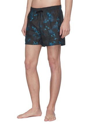 Figure View - Click To Enlarge - DANWARD - 'Capri' starfish embroidered swim shorts