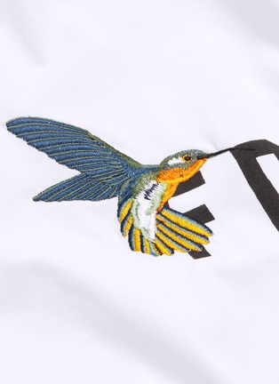  - FDMTL - Hummingbird embroidered logo print T-shirt