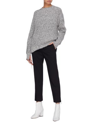 Figure View - Click To Enlarge - HELMUT LANG - Oversized distressed sweater